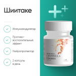 Шиитаке 60 капсул –  биоактивный концентрат многофункционального действия фото 1 уменьшенное