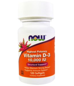 NOW D3 250 мкг (10000 МЕ) 120 капсул фото